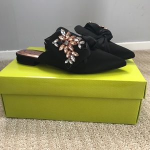 Ted Baker London Emiely Embellished Satin Mule